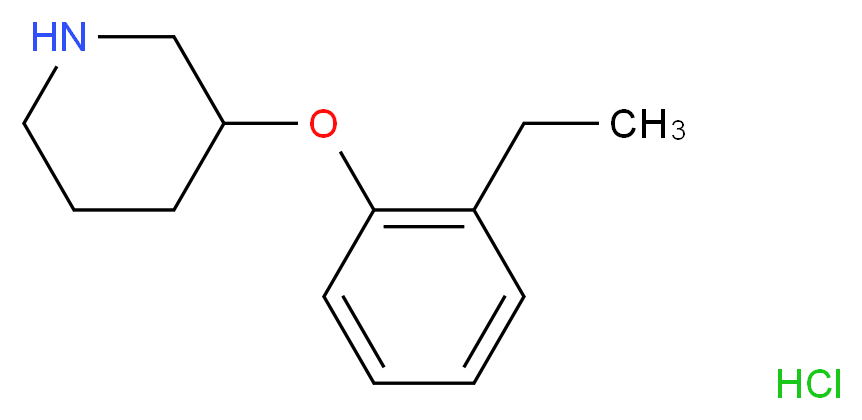 2-Ethylphenyl 3-piperidinyl ether hydrochloride_Molecular_structure_CAS_)
