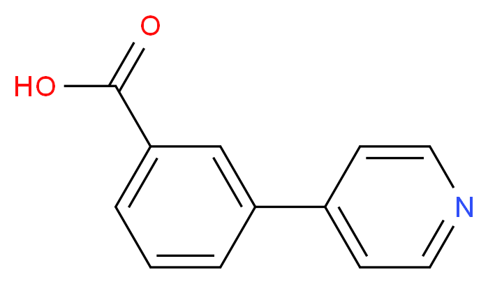 3-Pyridin-4-yl-benzoic acid_Molecular_structure_CAS_4385-78-8)