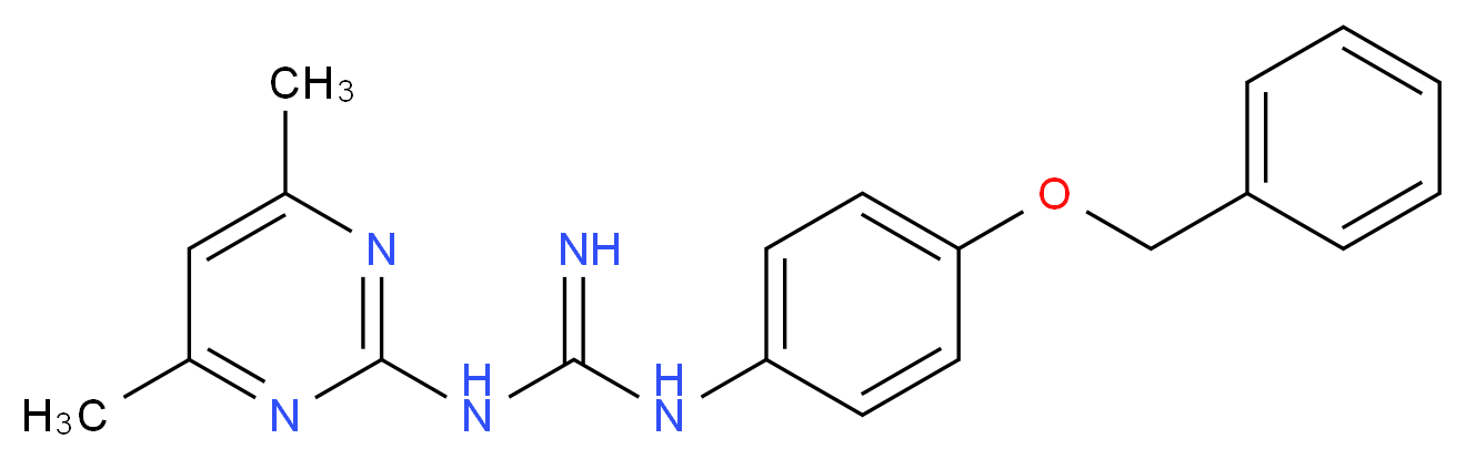 N-[4-(Benzyloxy)phenyl]-N'-(4,6-dimethylpyrimidin-2-yl)guanidine_Molecular_structure_CAS_)