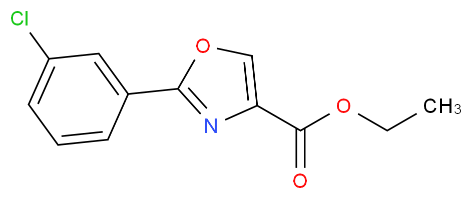 2-(3-CHLORO-PHENYL)-OXAZOLE-4-CARBOXYLIC ACID ETHYL ESTER_Molecular_structure_CAS_132089-43-1)