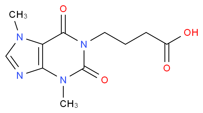 1-(3-Carboxypropyl)-3,7-dimethylxanthine_Molecular_structure_CAS_6493-07-8)