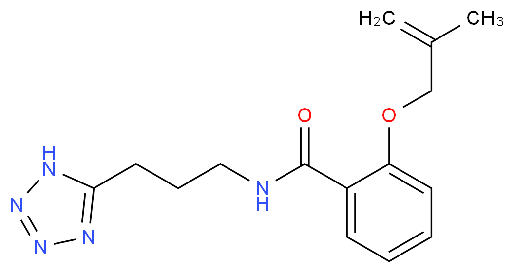 2-[(2-methylprop-2-en-1-yl)oxy]-N-[3-(1H-tetrazol-5-yl)propyl]benzamide_Molecular_structure_CAS_)