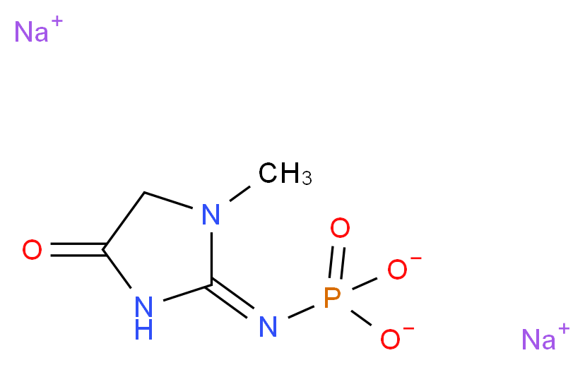 disodium (1-methyl-4-oxoimidazolidin-2-ylidene)phosphoramidate_Molecular_structure_CAS_19604-05-8)