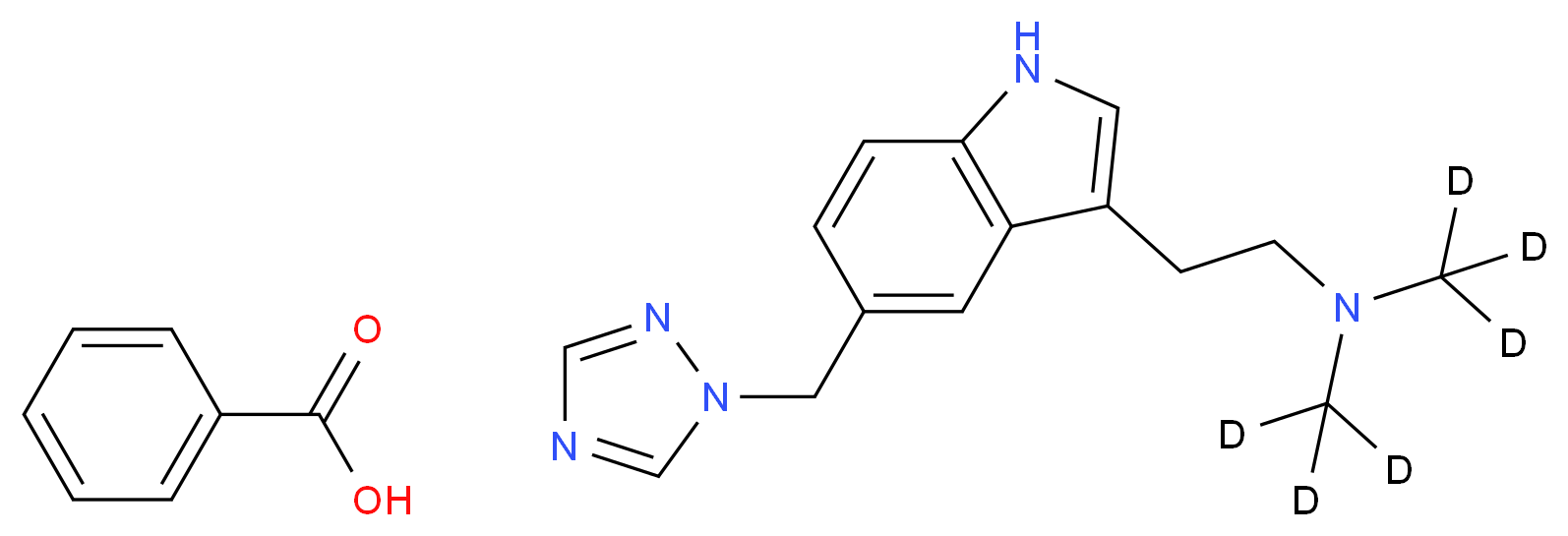 Rizatriptan-d6 Benzoate_Molecular_structure_CAS_)