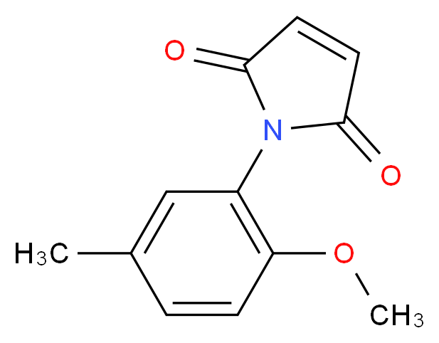 1-(2-Methoxy-5-methylphenyl)-1H-pyrrole-2,5-dione_Molecular_structure_CAS_)