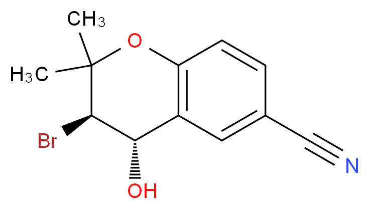 6-Cyano-trans-3-bromo-3,4-dihydro-2,2-dimethyl-2H-benzo-[b]-pyran-4-ol_Molecular_structure_CAS_65018-89-5)