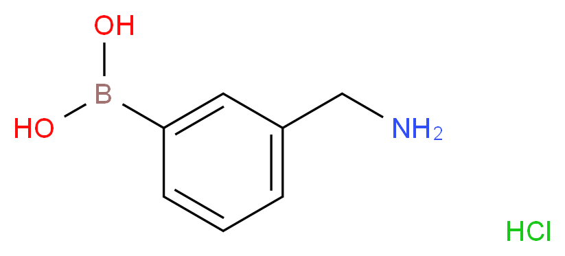 3-(Aminomethyl)benzeneboronic acid hydrochloride_Molecular_structure_CAS_352525-94-1)