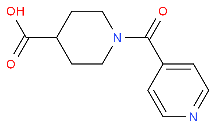 1-Isonicotinoylpiperidine-4-carboxylic acid_Molecular_structure_CAS_67691-60-5)