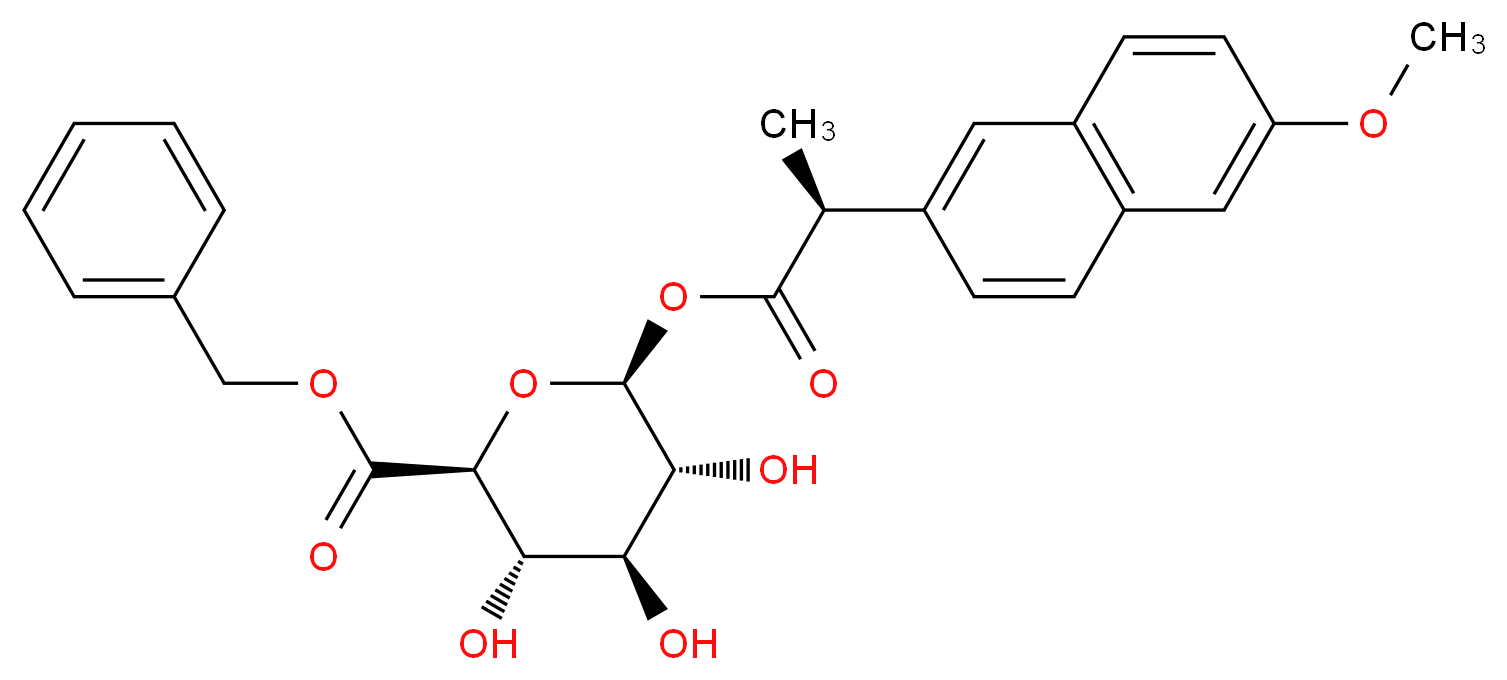(S)-Naproxen Acyl-β-D-glucuronide Benzyl Ester_Molecular_structure_CAS_946517-36-8)