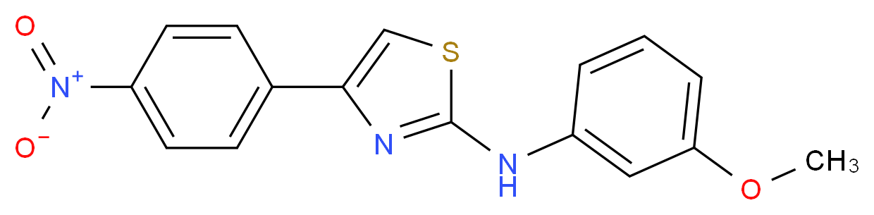 (3-Methoxy-phenyl)-[4-(4-nitro-phenyl)-thiazol-2-yl]-amine_Molecular_structure_CAS_)