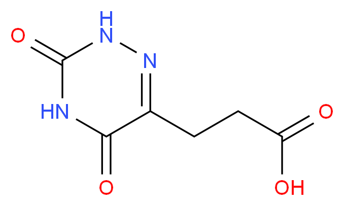 3-(3,5-Dioxo-2,3,4,5-tetrahydro-[1,2,4]triazin-6-yl)-propionic acid_Molecular_structure_CAS_)