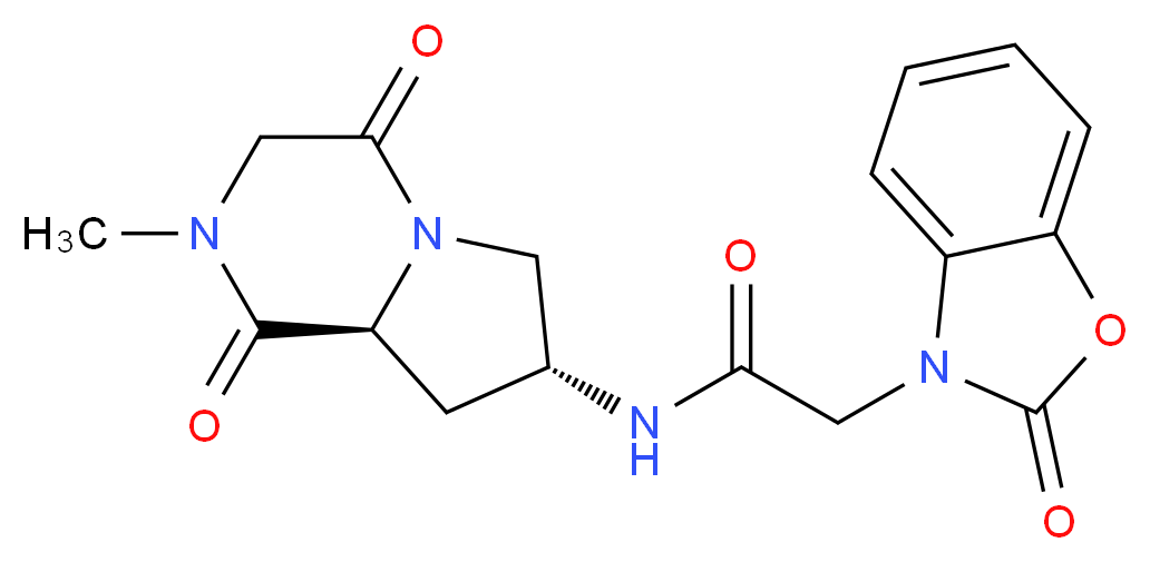 N-[(7R,8aS)-2-methyl-1,4-dioxooctahydropyrrolo[1,2-a]pyrazin-7-yl]-2-(2-oxo-1,3-benzoxazol-3(2H)-yl)acetamide_Molecular_structure_CAS_)