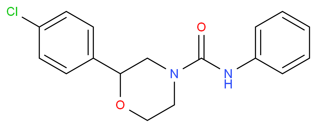 2-(4-chlorophenyl)-N-phenylmorpholine-4-carboxamide_Molecular_structure_CAS_)