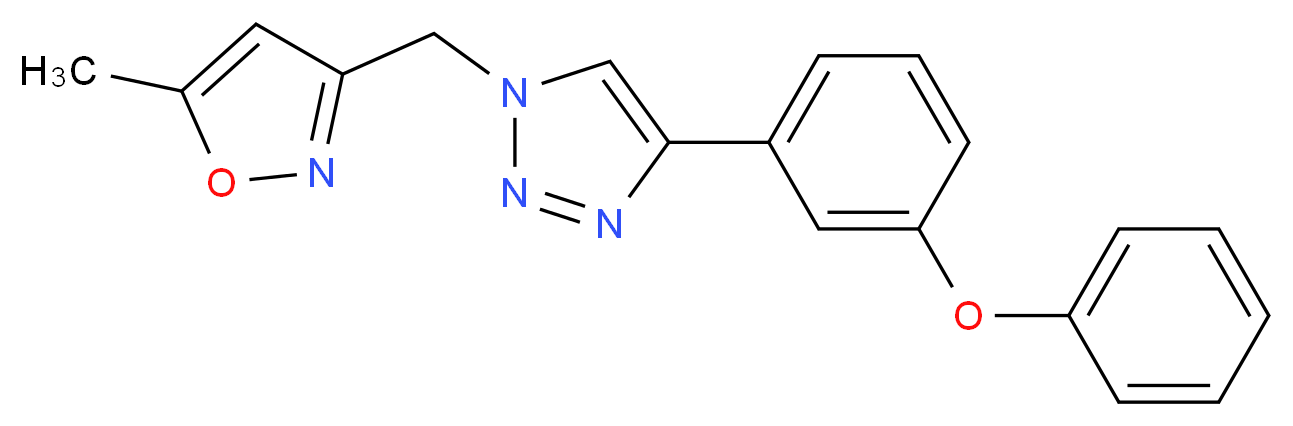 1-[(5-methylisoxazol-3-yl)methyl]-4-(3-phenoxyphenyl)-1H-1,2,3-triazole_Molecular_structure_CAS_)