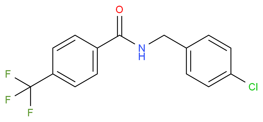 N-(4-Chlorobenzyl)-4-(trifluoromethyl)benzamide_Molecular_structure_CAS_)