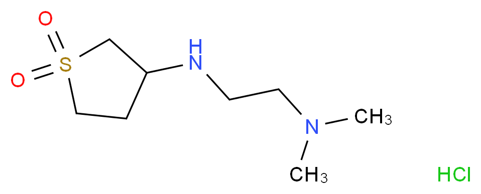 N'-(1,1-dioxidotetrahydrothien-3-yl)-N,N-dimethylethane-1,2-diamine hydrochloride_Molecular_structure_CAS_93114-08-0)