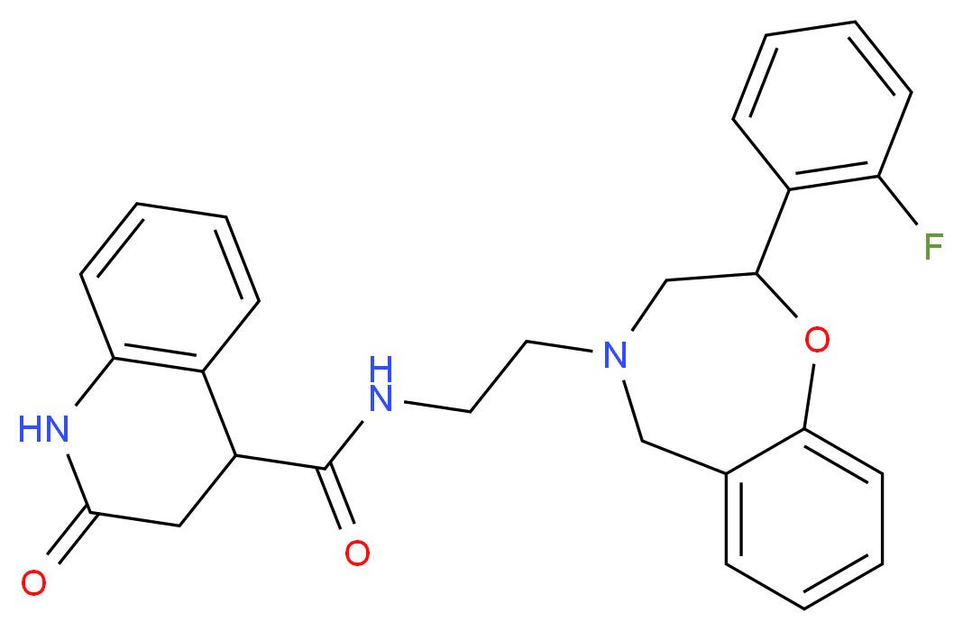 N-{2-[2-(2-fluorophenyl)-2,3-dihydro-1,4-benzoxazepin-4(5H)-yl]ethyl}-2-oxo-1,2,3,4-tetrahydro-4-quinolinecarboxamide_Molecular_structure_CAS_)