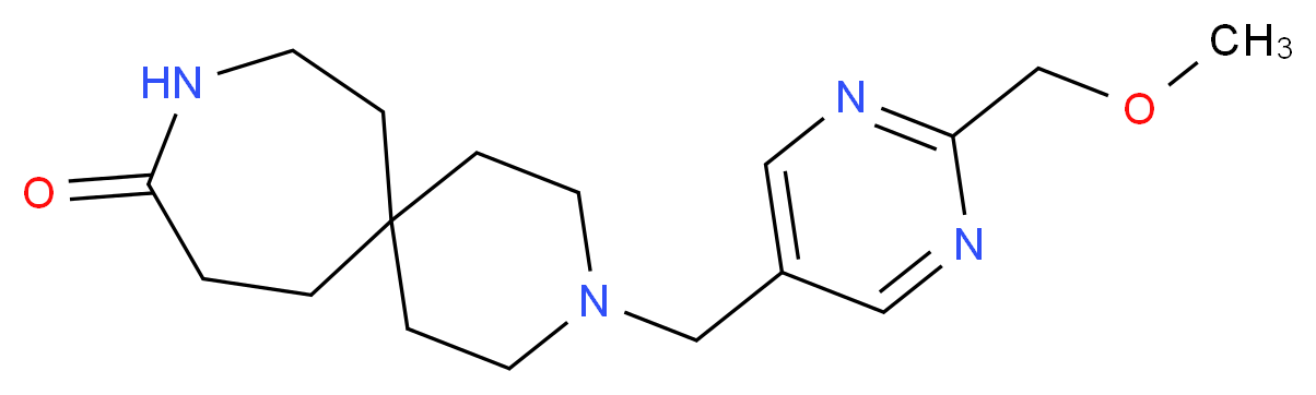3-{[2-(methoxymethyl)pyrimidin-5-yl]methyl}-3,9-diazaspiro[5.6]dodecan-10-one_Molecular_structure_CAS_)