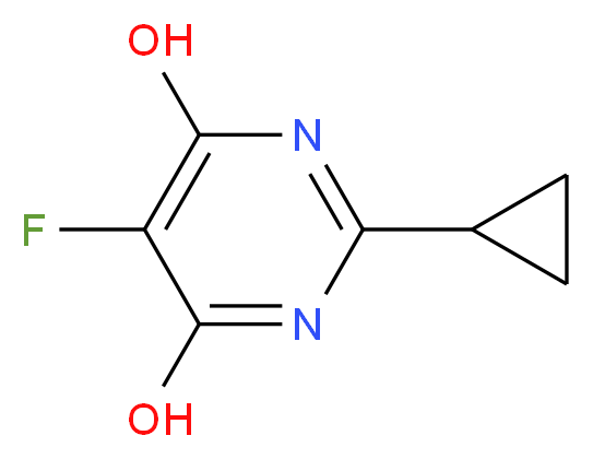 2-Cyclopropyl-5-fluoropyrimidine-4,6-diol_Molecular_structure_CAS_)