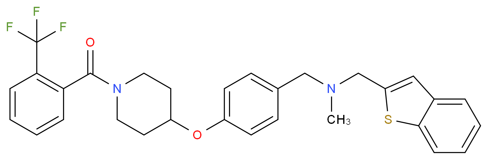 (1-benzothien-2-ylmethyl)methyl[4-({1-[2-(trifluoromethyl)benzoyl]-4-piperidinyl}oxy)benzyl]amine_Molecular_structure_CAS_)