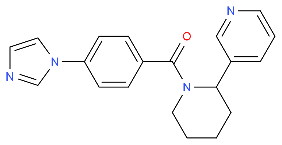 3-{1-[4-(1H-imidazol-1-yl)benzoyl]piperidin-2-yl}pyridine_Molecular_structure_CAS_)