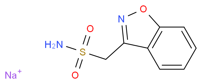 1,2-benzisoxazole-3-methanesulfonamide sodium salt_Molecular_structure_CAS_68291-98-5)