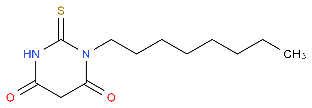 1-Octyl-2-thioxo-dihydro-pyrimidine-4,6-dione_Molecular_structure_CAS_)