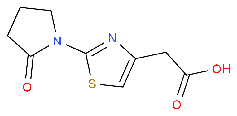 [2-(2-Oxo-pyrrolidin-1-yl)-thiazol-4-yl]-acetic acid_Molecular_structure_CAS_)