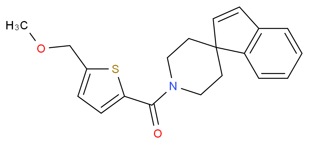 1'-{[5-(methoxymethyl)-2-thienyl]carbonyl}spiro[indene-1,4'-piperidine]_Molecular_structure_CAS_)