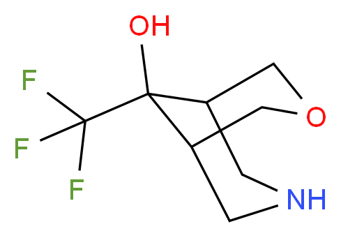 9-(trifluoromethyl)-3-oxa-7-azabicyclo[3.3.1]nonan-9-ol_Molecular_structure_CAS_)