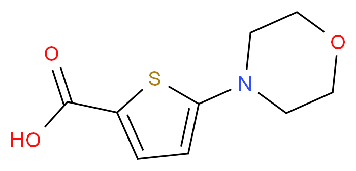 5-(Morpholin-4-yl)thiophene-2-carboxylic acid 97%_Molecular_structure_CAS_332345-27-4)