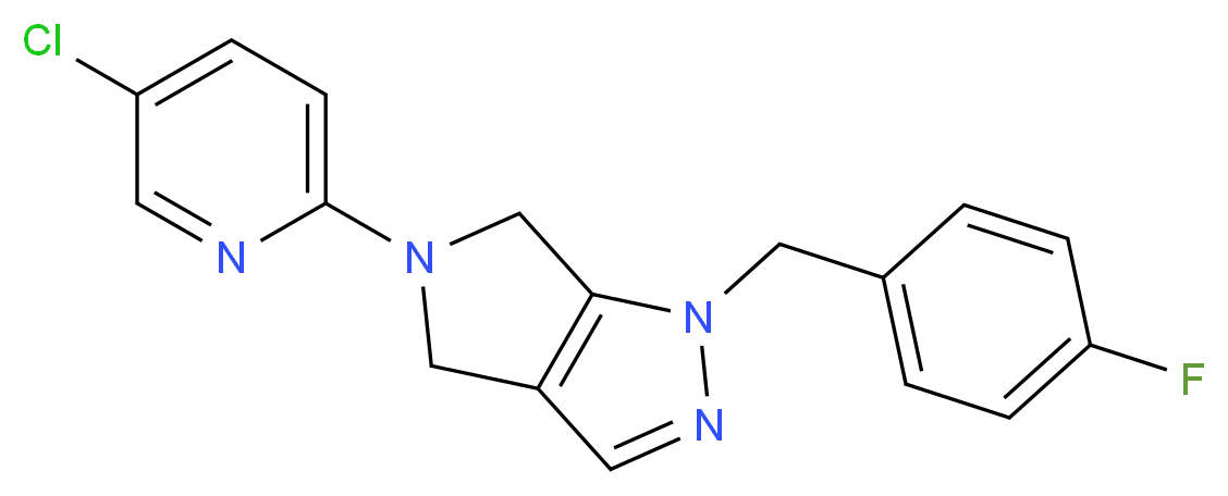 5-(5-chloropyridin-2-yl)-1-(4-fluorobenzyl)-1,4,5,6-tetrahydropyrrolo[3,4-c]pyrazole_Molecular_structure_CAS_)