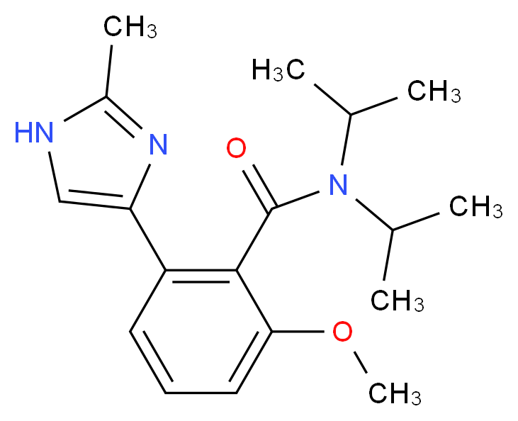 N,N-diisopropyl-2-methoxy-6-(2-methyl-1H-imidazol-4-yl)benzamide_Molecular_structure_CAS_)