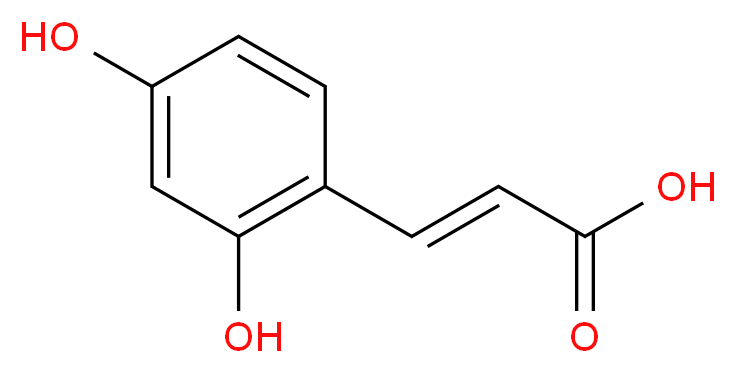 (2E)-3-(2,4-Dihydroxyphenyl)acrylic acid 97%_Molecular_structure_CAS_)