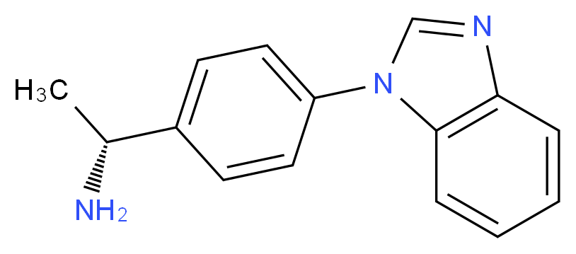 (1R)-1-[4-(1H-benzimidazol-1-yl)phenyl]ethanamine_Molecular_structure_CAS_)