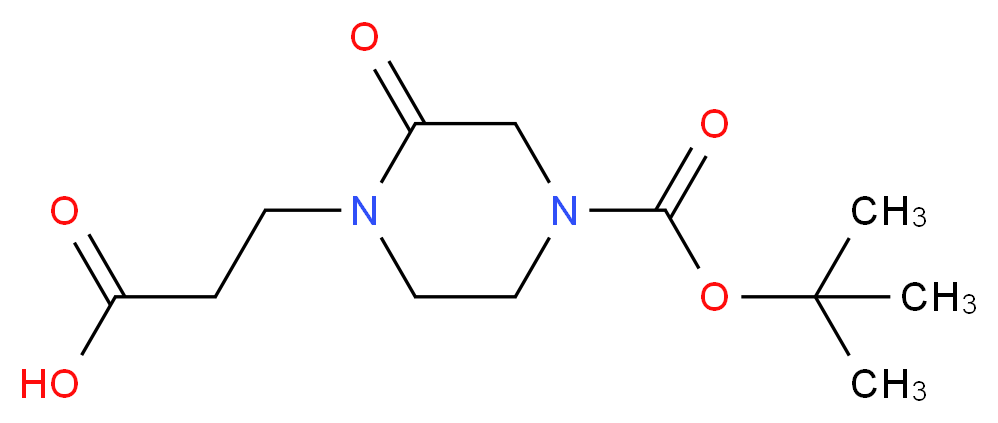 3-(4-(TERT-BUTOXYCARBONYL)-2-OXOPIPERAZIN-1-YL)PROPANOIC ACID_Molecular_structure_CAS_549506-47-0)