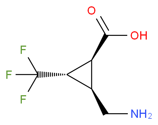 (1S,2R,3S)-2-(aminomethyl)-3-(trifluoromethyl)cyclopropane-1-carboxylic acid_Molecular_structure_CAS_)