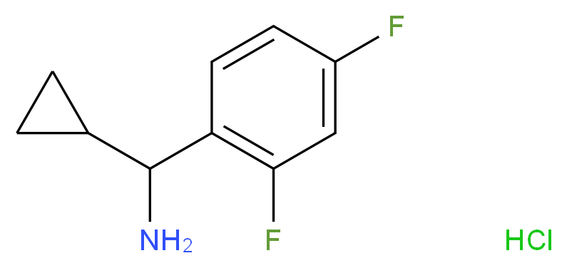 cyclopropyl(2,4-difluorophenyl)methanamine hydrochloride_Molecular_structure_CAS_)