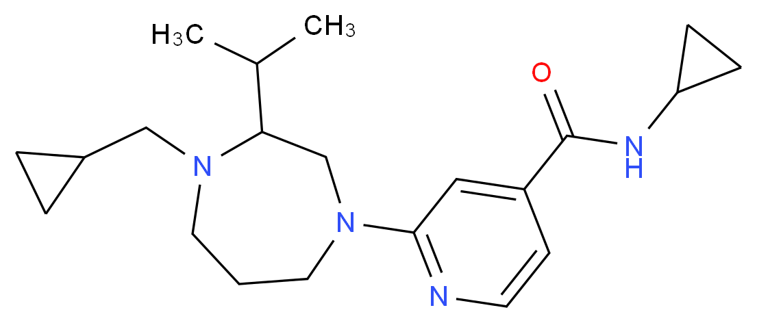N-cyclopropyl-2-[4-(cyclopropylmethyl)-3-isopropyl-1,4-diazepan-1-yl]isonicotinamide_Molecular_structure_CAS_)
