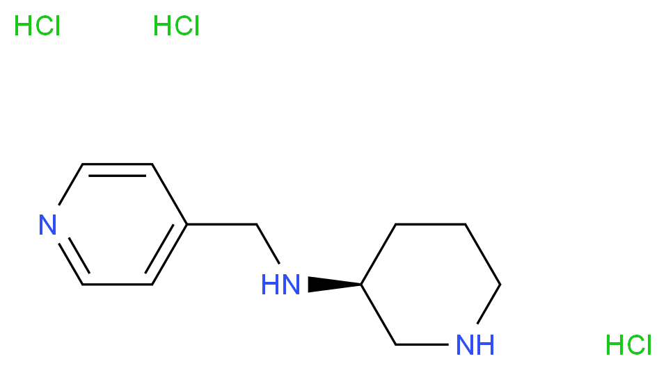 (3S)-3-{[(Pyridin-4-yl)methyl]amino}piperidine trihydrochloride_Molecular_structure_CAS_)