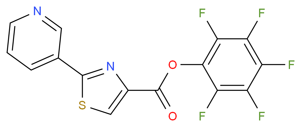 Pentafluorophenyl 2-pyridin-3-yl-1,3-thiazole-4-carboxylate 97%_Molecular_structure_CAS_906352-58-7)