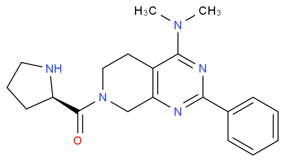N,N-dimethyl-2-phenyl-7-D-prolyl-5,6,7,8-tetrahydropyrido[3,4-d]pyrimidin-4-amine_Molecular_structure_CAS_)