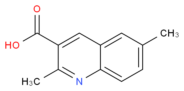 2,6-Dimethylquinoline-3-carboxylic acid_Molecular_structure_CAS_)