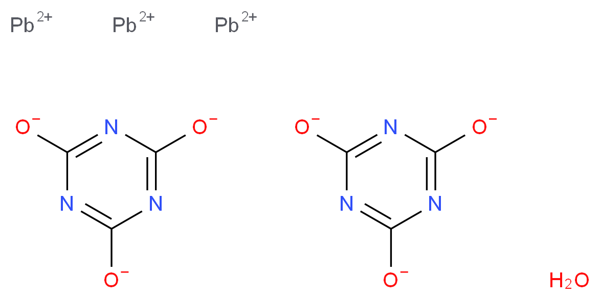 Lead(II) cyanurate monohydrate_Molecular_structure_CAS_53846-29-0)