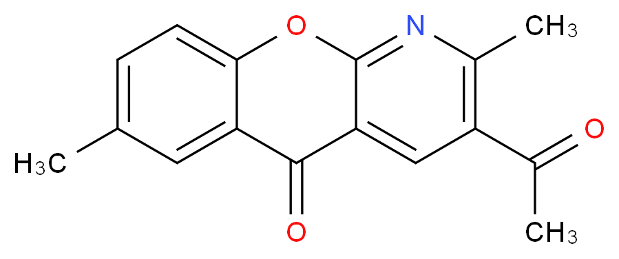 3-Acetyl-2,7-dimethyl-5H-[1]benzopyrano[2,3-b]pyridin-5-one_Molecular_structure_CAS_67867-48-5)