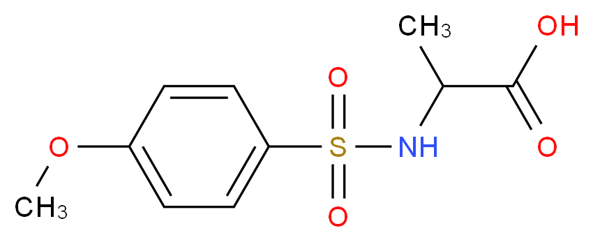 2-{[(4-Methoxyphenyl)sulfonyl]amino}propanoic acid_Molecular_structure_CAS_59724-73-1)