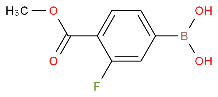 3-Fluoro-4-methoxycarbonylphenylboronic acid_Molecular_structure_CAS_505083-04-5)