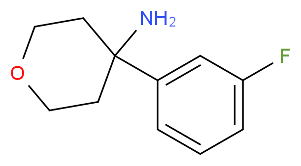 4-(3-fluorophenyl)oxan-4-amine_Molecular_structure_CAS_)