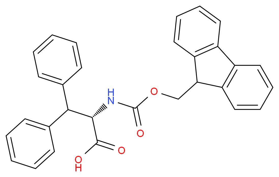 3,3-Diphenyl-D-alanine, N-FMOC protected_Molecular_structure_CAS_189937-46-0)
