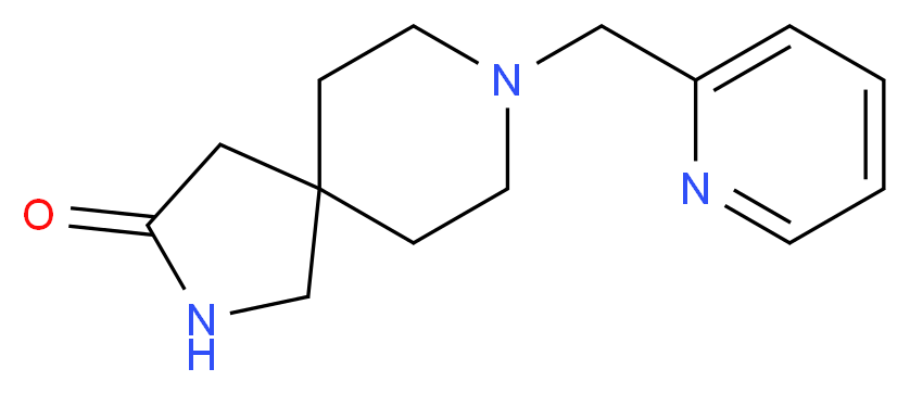 8-(2-pyridinylmethyl)-2,8-diazaspiro[4.5]decan-3-one_Molecular_structure_CAS_)